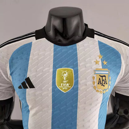 Camiseta de Argentina 2022. Equipacion con las 3 estrellas (version jugador) 90minutos