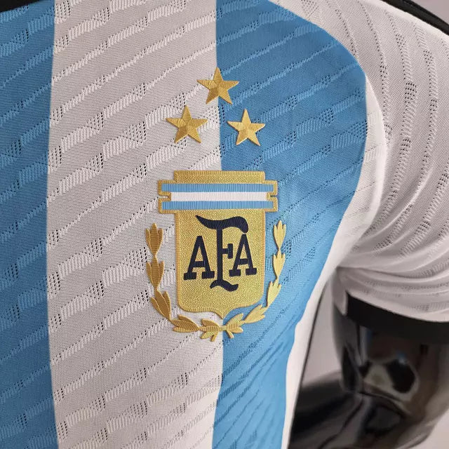 Camiseta de Argentina 2022. Equipacion con las 3 estrellas (version jugador) 90minutos